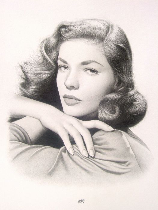 Lauren Bacall drawing