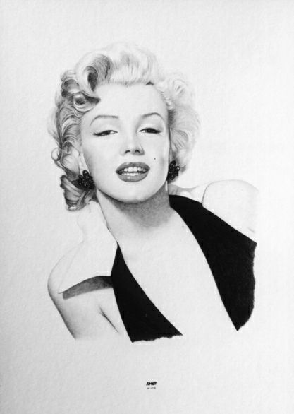 Marilyn Monroe drawing