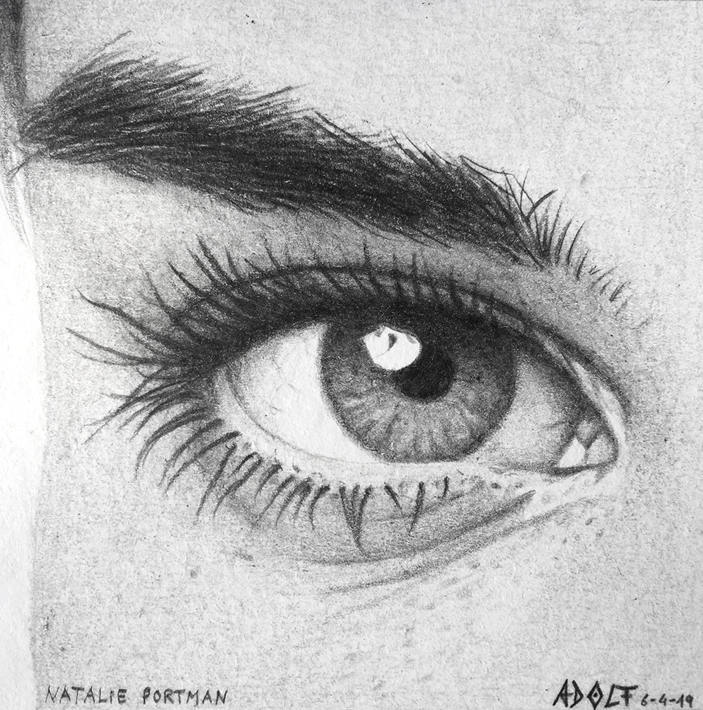 Natalie Portman eye portrait