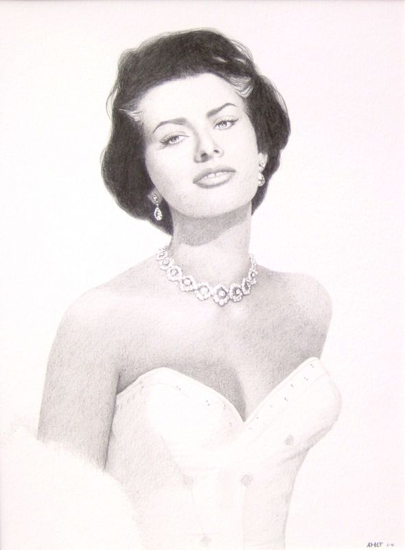 Sophia Loren drawing