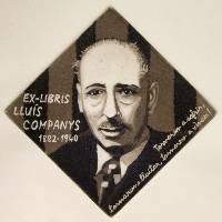 Llus Companys ex-libris gravat