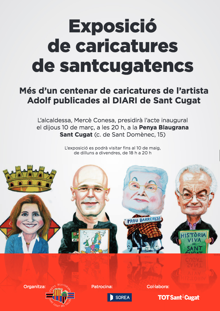 anunci exposició caricatures Adolf al Diari de Sant Cugat