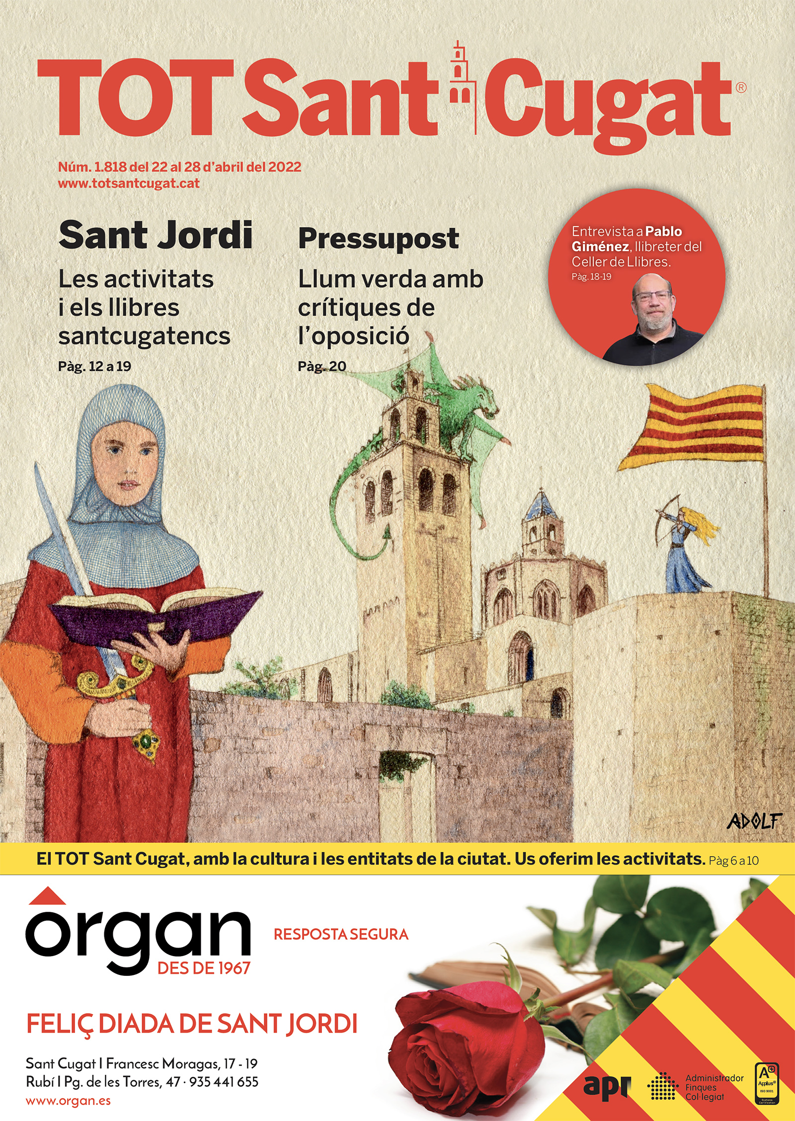 portada de Sant Jordi tot sant cugat