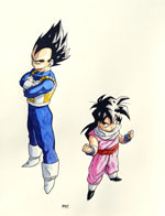 Vegeta Son Gohan