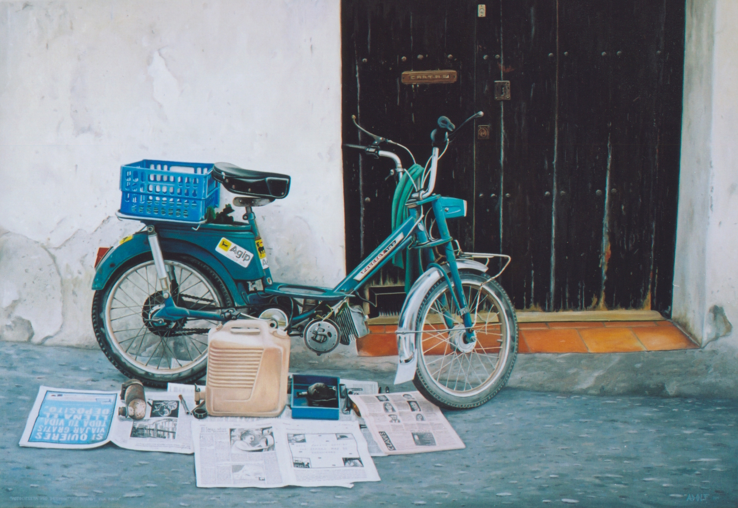 Motocicleta mig desmuntada