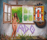 Erato nude with window